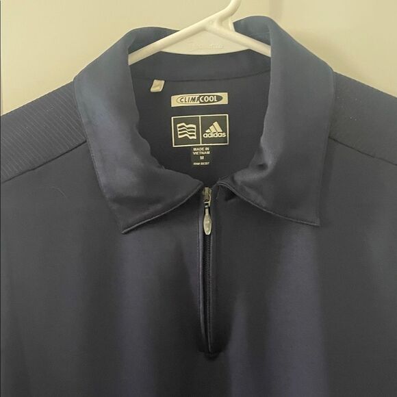 Adidas Women's Dark Blue Collared Sleeveless Performance Top - Picture 3 of 7